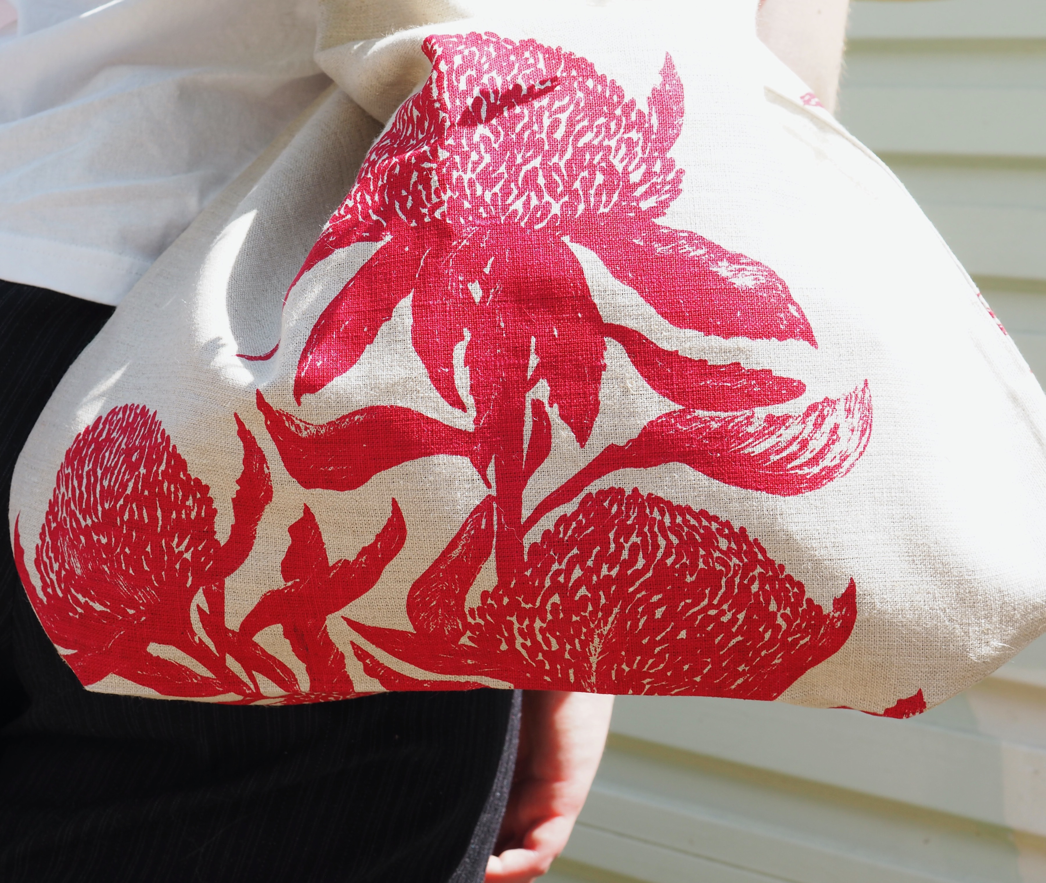 Magnificent Waratah Farmers Market Bag