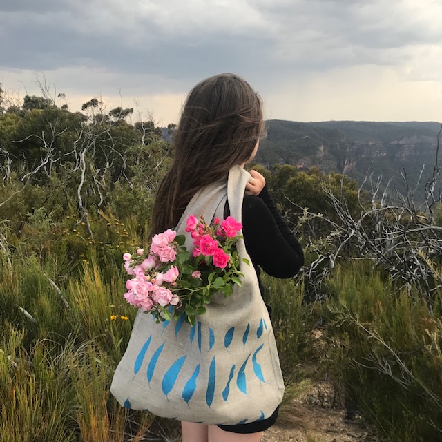 Shiniest Blue Gum Leaf Farmers Market Bag