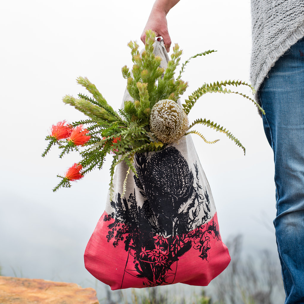 Vase of Wildflower's Farmers Market Bag