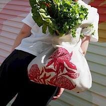 Magnificent Waratah Farmers Market Bag